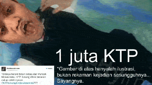 "Teman Ahok": KTP Dukungan untuk Ahok Tingginya Akan Melebihi Monas