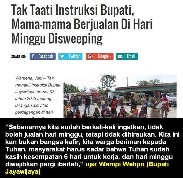Perda Terkait Ramadhan Dipersoalkan, Bagaimana di Papua dan Bali???