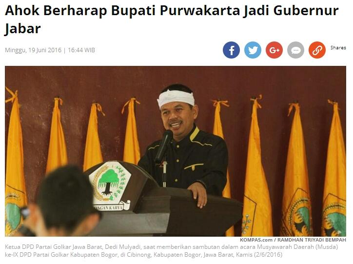 Didukung Golkar, Ahok Mulai Bicara Maju Jalur Partai