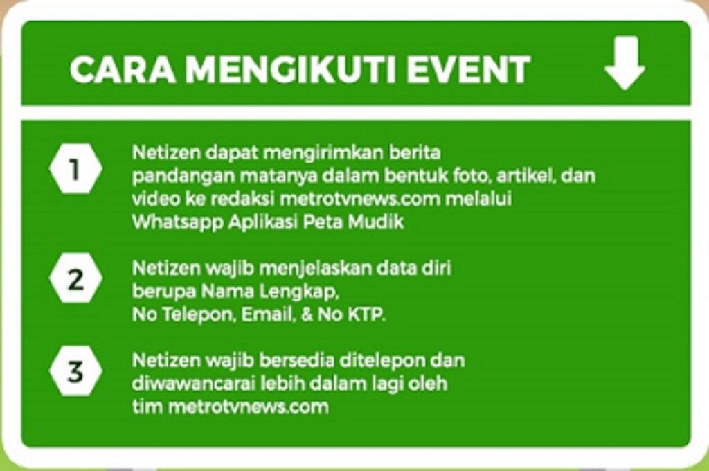 Laporkan Suasana Mudik dan Dapatkan Hadiah Total Rp10 Juta