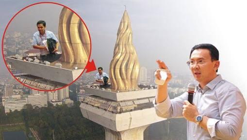 Soal Terjun dari Monas, Ahok Tawarkan Cara "Ngeles" untuk Habiburokhman