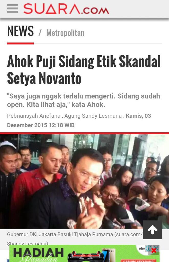 Didukung Golkar, Ahok Mulai Bicara Maju Jalur Partai