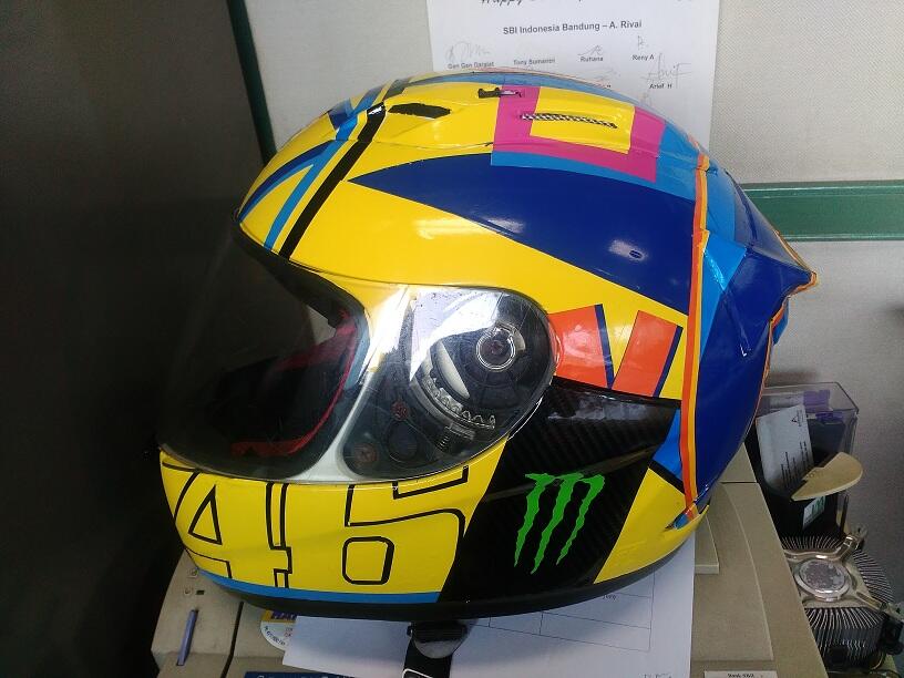 Yuk Bikin Helm Mirip RIder Motogp Jagoan Mu!!