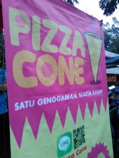 Pizza bentuk cone? Segenggam Yang Berjuta Rasa Dari Bogor