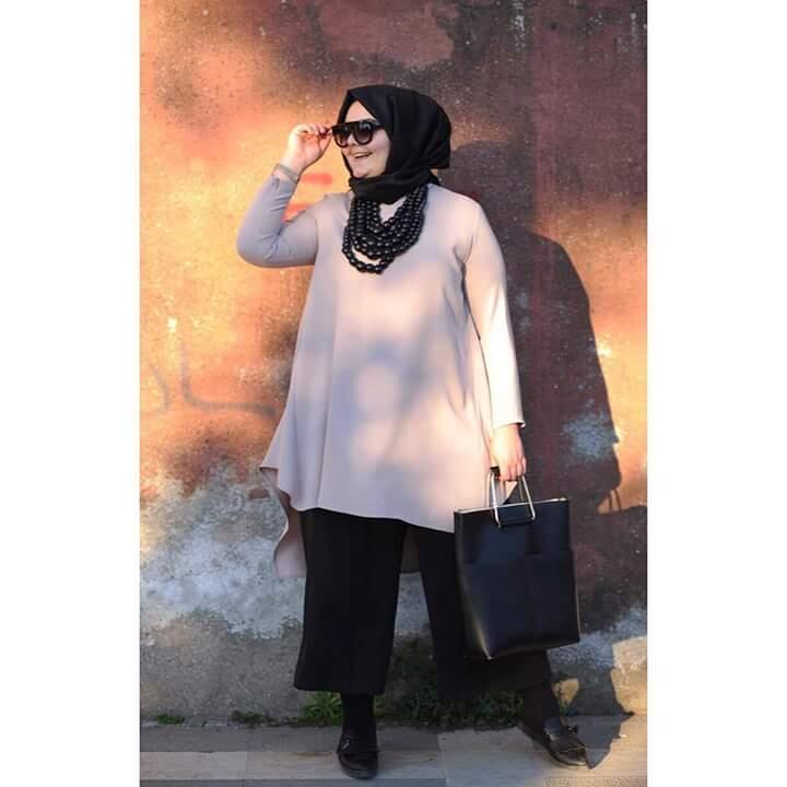 Inspirasi jilbab bagi badan bertubuh subur