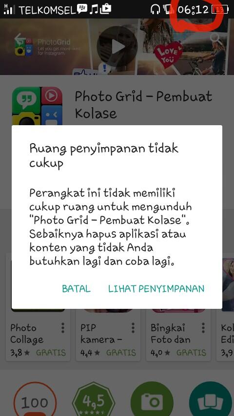 &#91;ASK&#93; &quot;ruang penyimpanan tidak cukup&quot;, yang ngerti kasih tau dong.