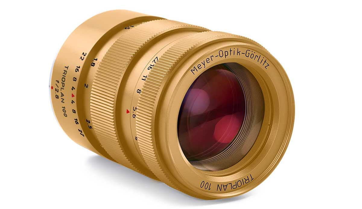 Trioplan f2.8 / 100 Meyer - Optik Titanium Berlapis Emas