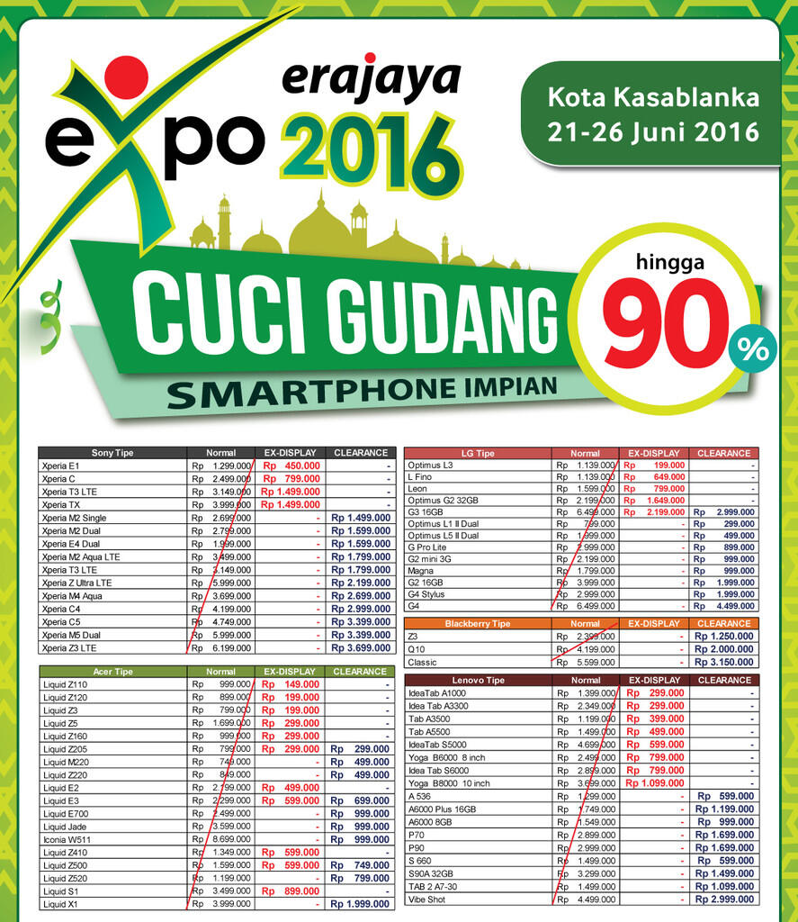 ERAFONE CLEARANCE SALE! CUCI GUDANG SMARTPHONE Diskon hingga 90%
