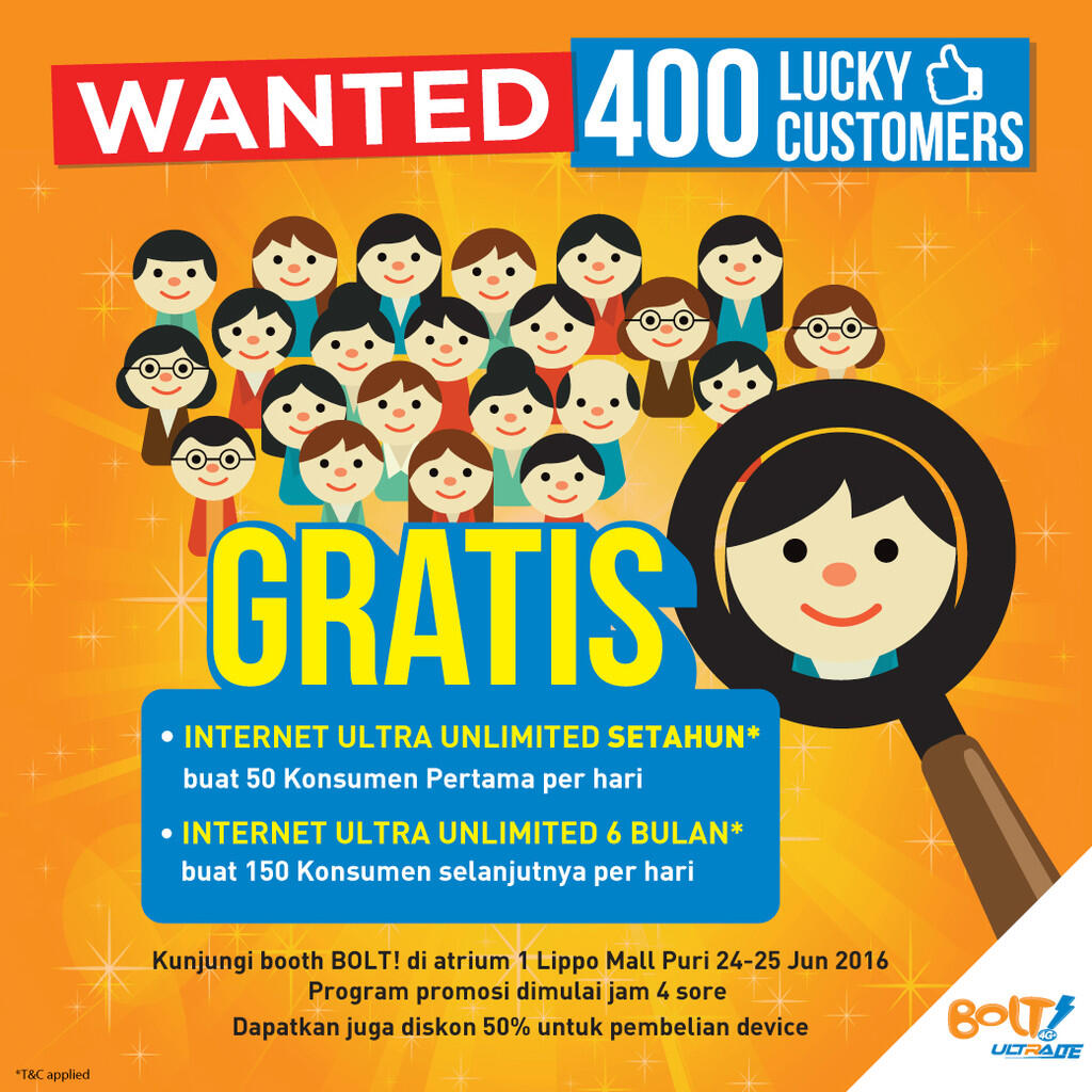 MAU Internetan tanpa batas GRATIS Gan?? Ada slot untuk 400 orang yang beruntung