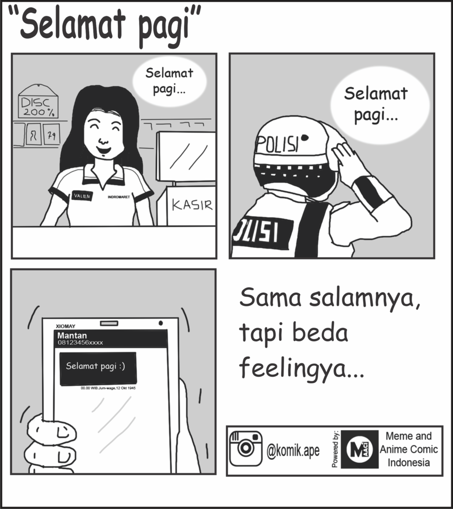 Komik aneh yang tidak lucu, tapi setidaknya yang bikin Tampan 