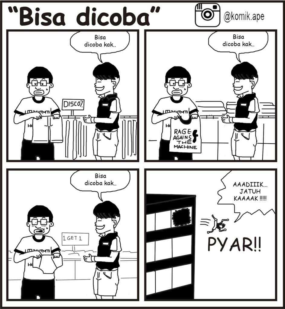 Komik aneh yang tidak lucu, tapi setidaknya yang bikin Tampan 