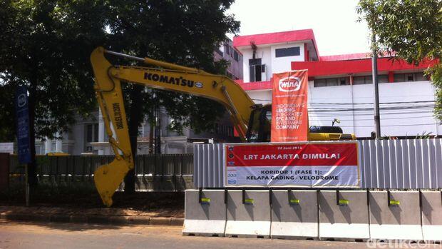 Mulai Dibangun, Ini Penampakan Proyek LRT Jakarta