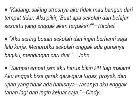 Berbagai macam kejenuhan yang ada disekitar hidup agan/sista