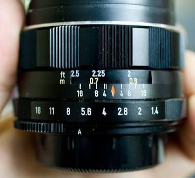 lensa super takumar 50mm/1.4 , 8 element