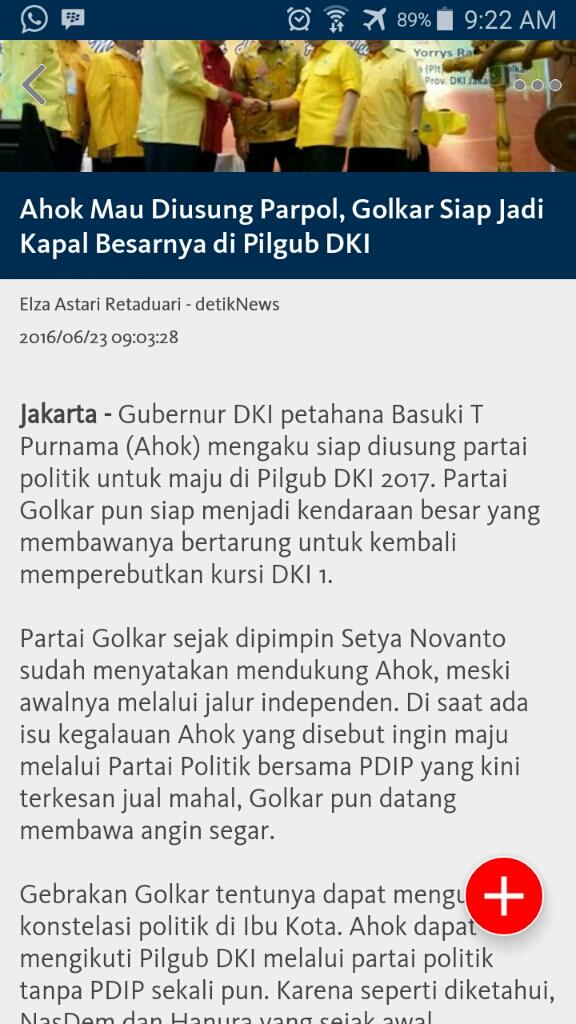Pendukung Ahok Tuding PDIP dan Adian Napitupulu Ingin Hancurkan Ahok