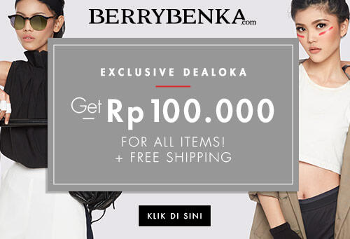 Free Voucher Rp 100.000 + Free Shipping dari Berrybenka.com