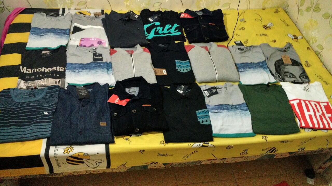 Kaos, Kemeja, Sweater Three Second, Greenlight, Dll Original Super Murah