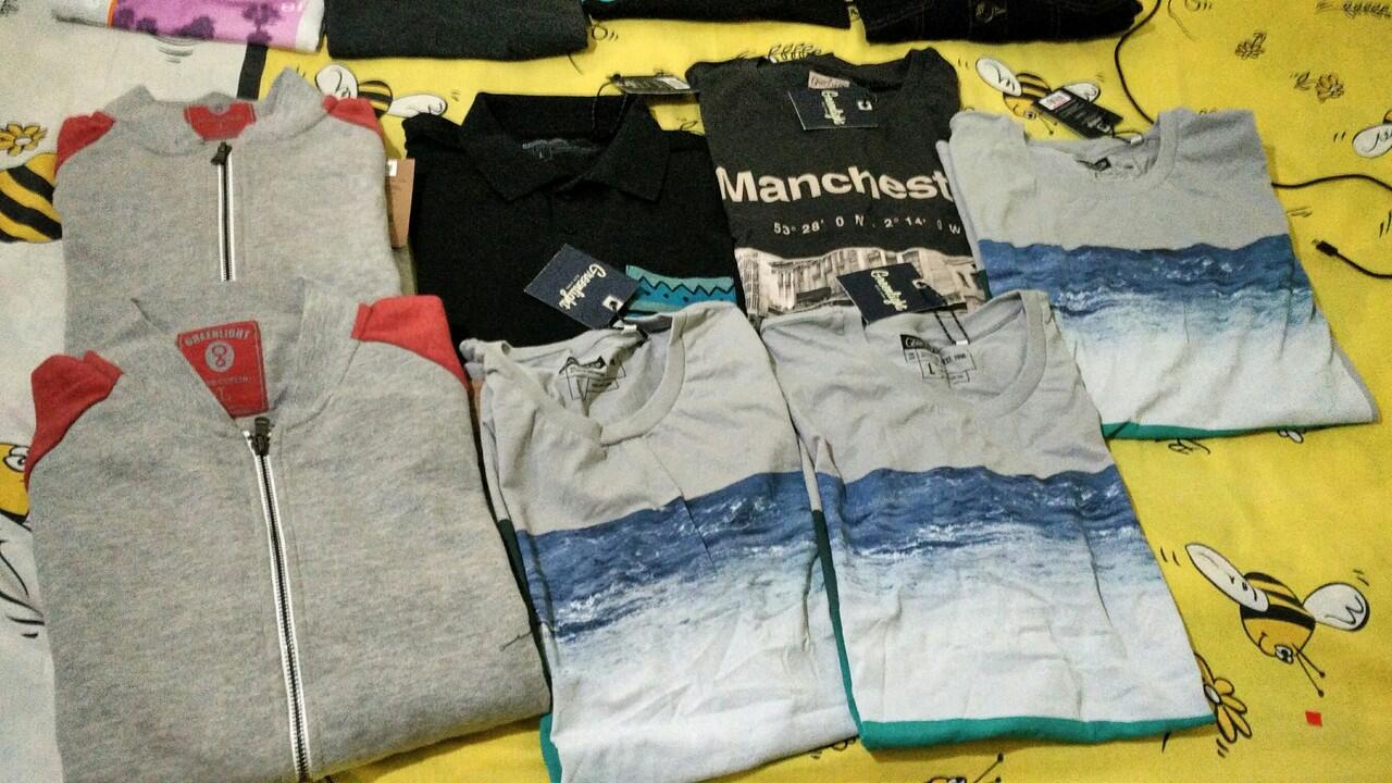 Kaos, Kemeja, Sweater Three Second, Greenlight, Dll Original Super Murah