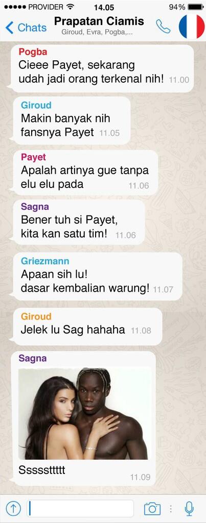 Isi Grup Whatsapp Para Pemain EURO 2016