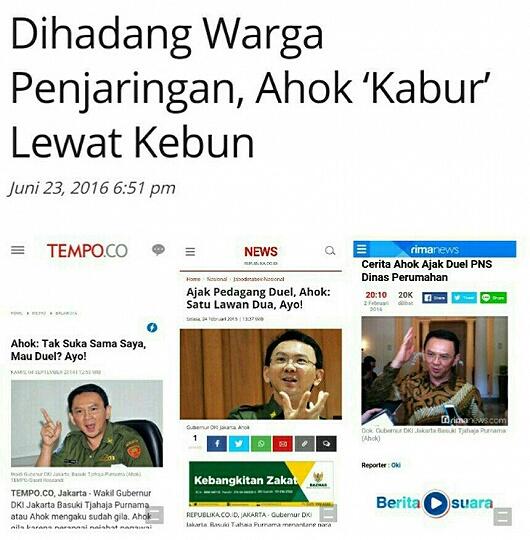 

Dihadang Warga Penjaringan, Ahok ‘Kabur’ Lewat Kebun


