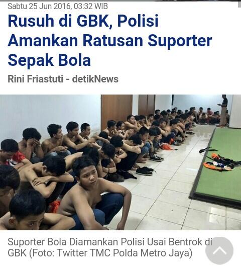 Supporter Klub Sepak Bola 'Rusuh' Lagi semalam