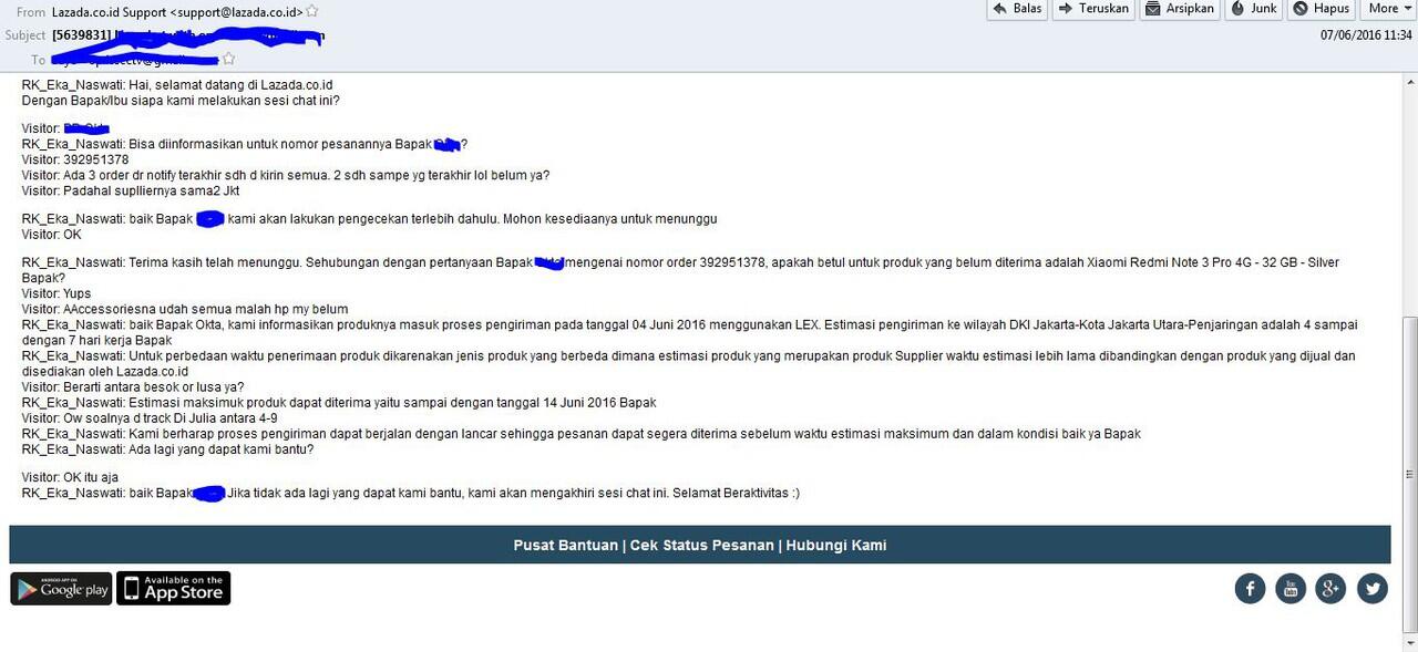 Surat Terbuka Untuk LAZADA