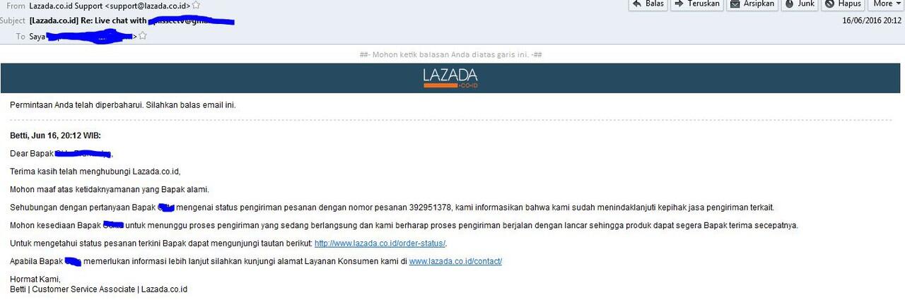 Surat Terbuka Untuk LAZADA