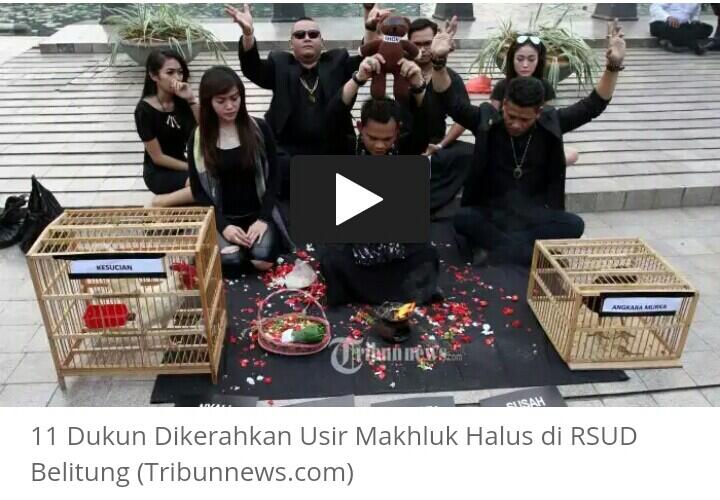 11 Dukun Dikerahkan Usir Makhluk Halus di RSUD Belitung