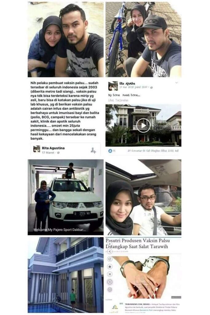 Ini wajah pasutri pembuat vaksin palsu