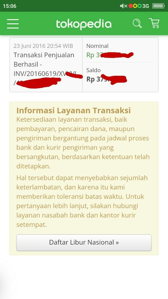 Beginikah Sekarang Transaksi di Tokopedia