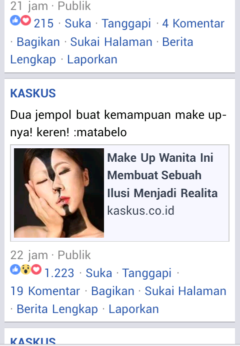 Make Up Wanita Ini Membuat Sebuah Ilusi Menjadi Realita