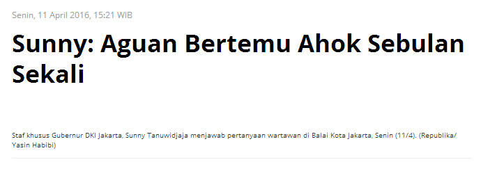 M Taufik Bantah Pernah Bertemu Aguan