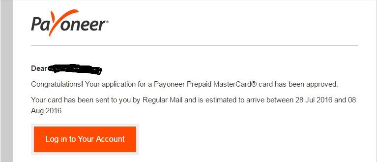 Dapat kartu Prepaid Mastercard Gratis + $25 dari Payoneer, Mau?