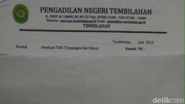 Beredar Surat Hakim Minta THR ke Pengusaha, MA Gelar Investigasi