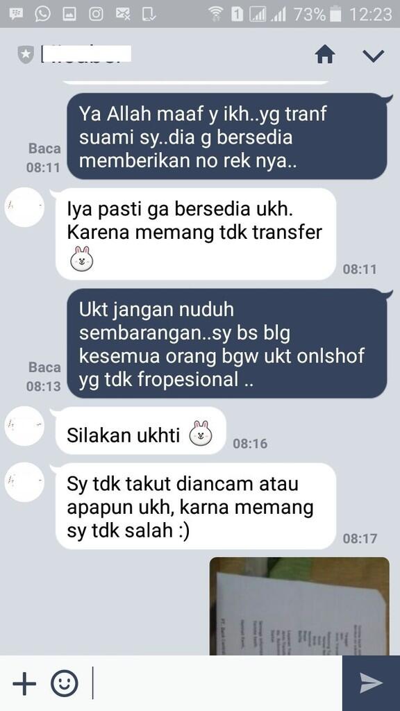 Pelajaran untuk para OL Shop agar bisa menghargai pembeli, surat untuk Hicaberindo