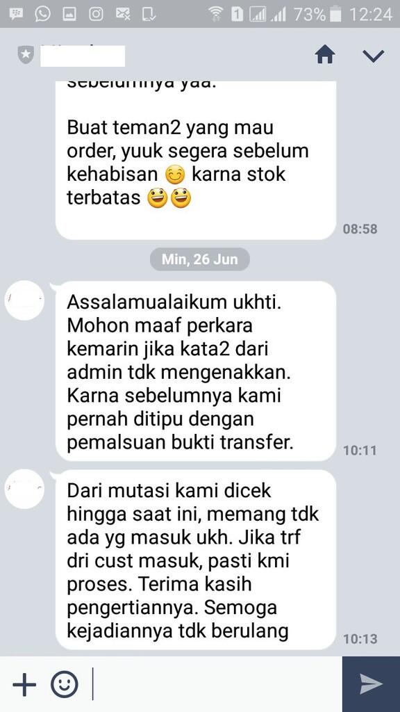 Pelajaran untuk para OL Shop agar bisa menghargai pembeli, surat untuk Hicaberindo