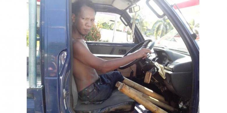 Demi Anak, Nawir Stop Jadi Pengemis dan Kerja Jadi Sopir meski Tak Punya Kaki