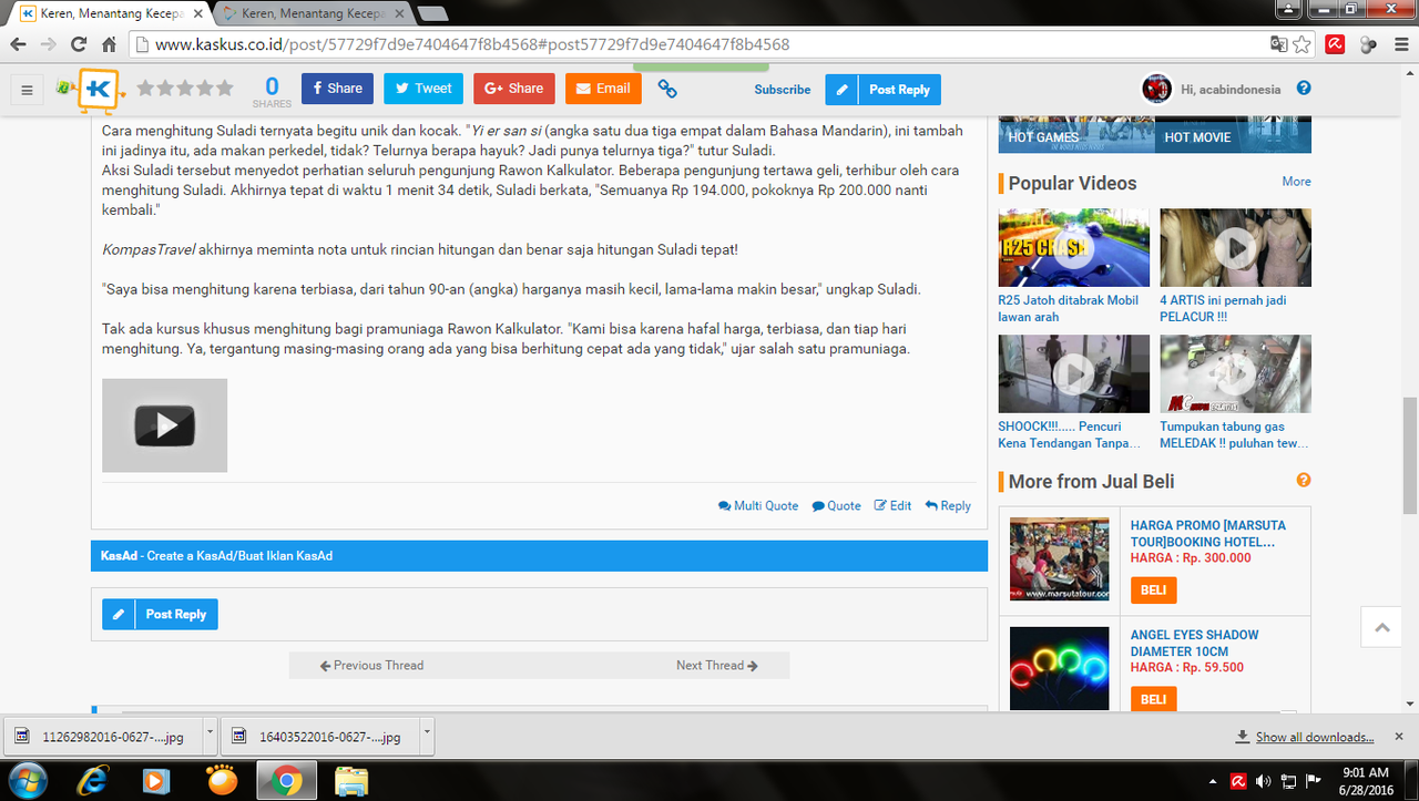 Upload video kenapa kaga muncul?