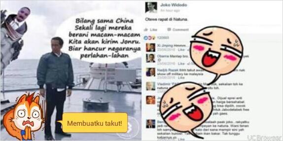Meme Reaksi Pemimpin dunia Saat Jokowi Rapat di Natuna ini Bikin Ngakak