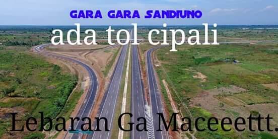  Sandi Uno Tol Cipali Dipastikan Selesai, Untuk Mengatasi Kemacetan Mudik 2016