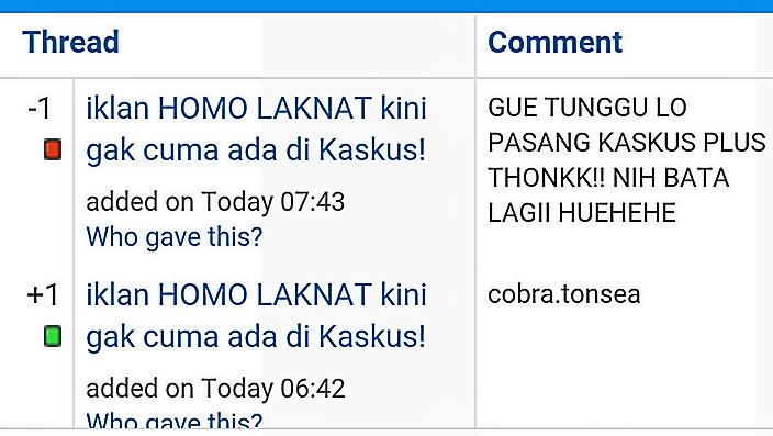 iklan HOMO LAKNAT kini gak cuma ada di Kaskus!