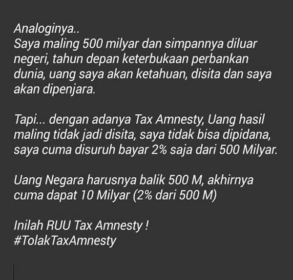 Tax Amnesty, Pemutihan atau Perlindungan Koruptor?

