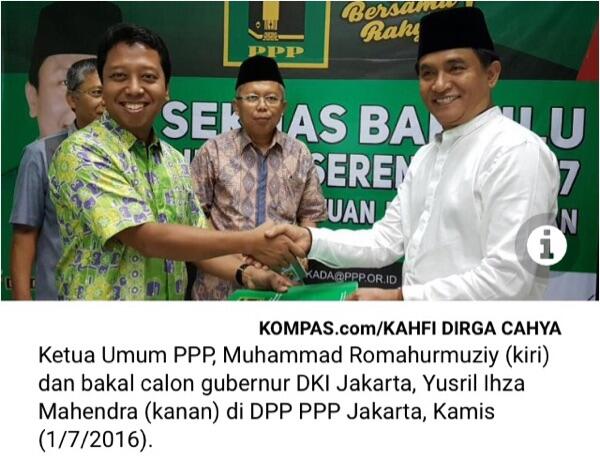 Sempat Didukung Djan Faridz, Kenapa Yusril Ikuti Penjaringan PPP Romy?