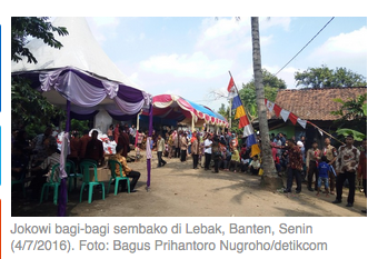 Warga Desa Sangiang Tanjung Nyaris Tak Percaya Jokowi Mau Masuk Kampung