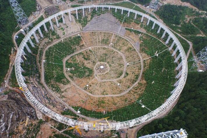 Teleskop ukuran 30x lapangan sepak bola utk berburu alien telah selesai dibangun