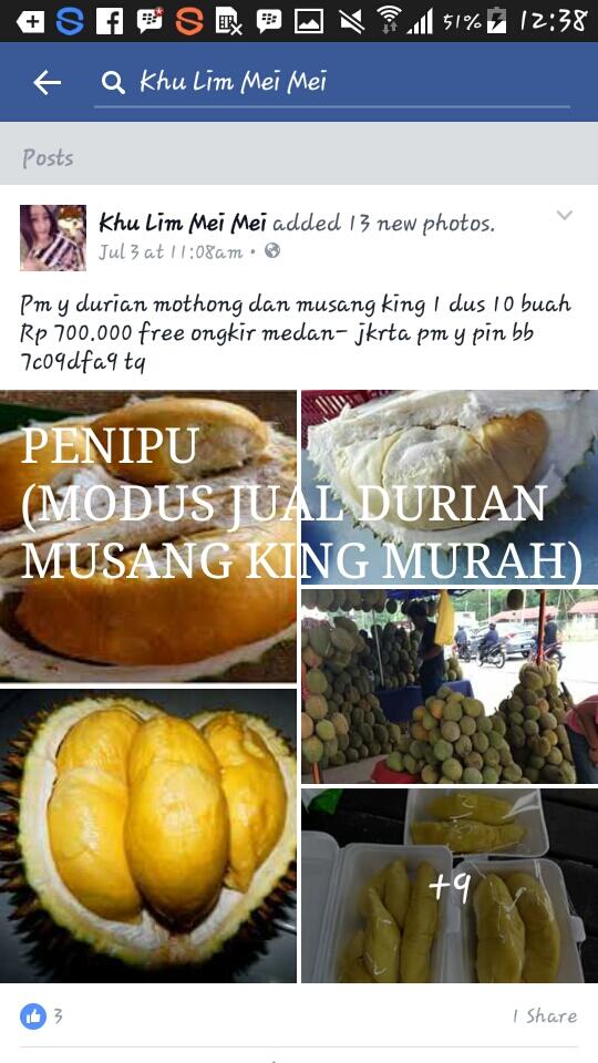 tertipu sama cewek penjual durian