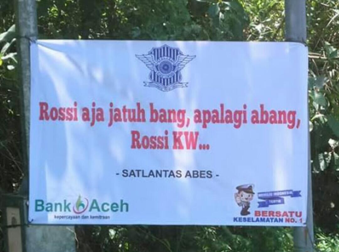 Ini gan beberapa spanduk unik Polres Aceh Besar 