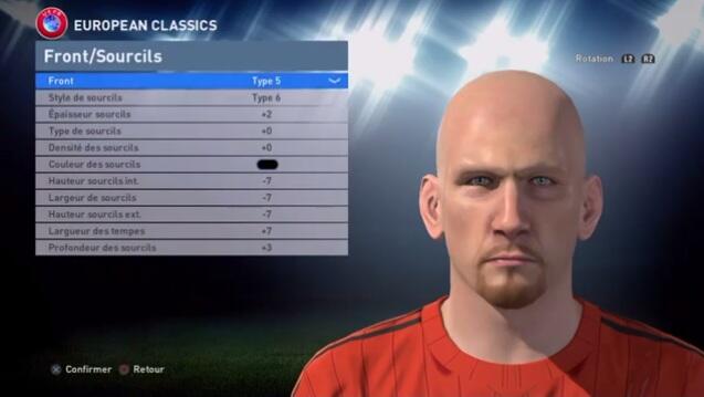 Panduan Face &quot;Player Classic&quot;, Pes Edit 2016