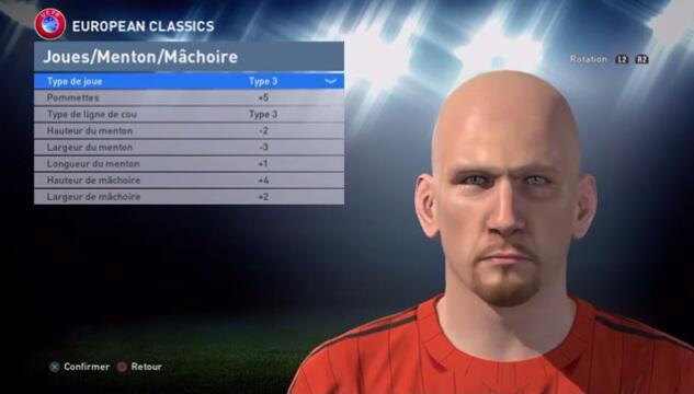 Panduan Face &quot;Player Classic&quot;, Pes Edit 2016