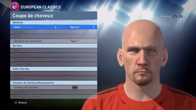 Panduan Face &quot;Player Classic&quot;, Pes Edit 2016